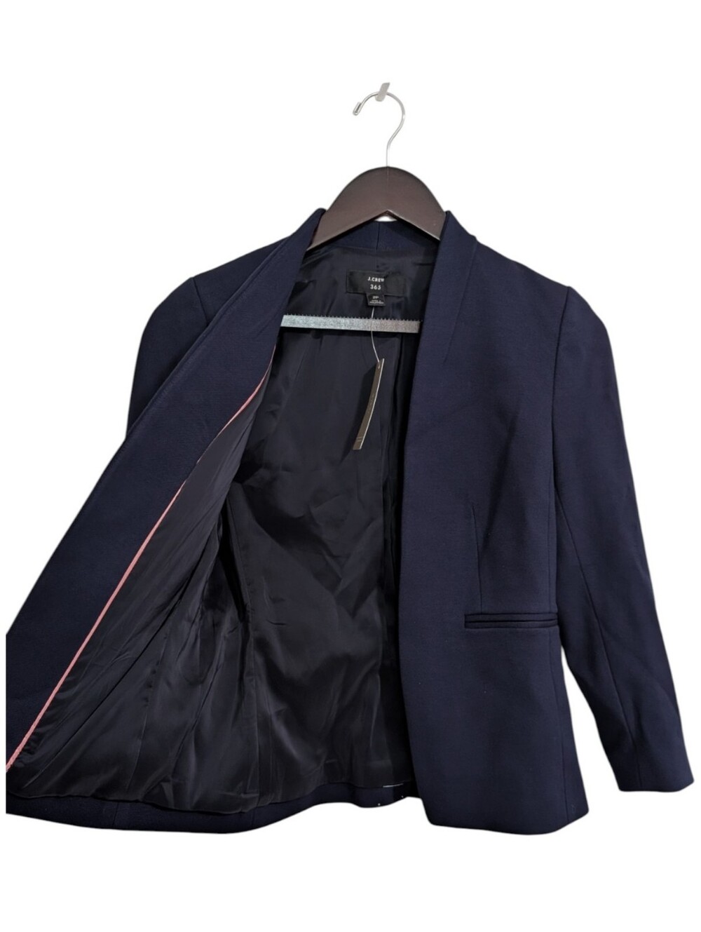 J.Crew 365 Going-Out Blazer in Stretch Twill Navy Blue Petite 2P NWT - Picture 6 of 9